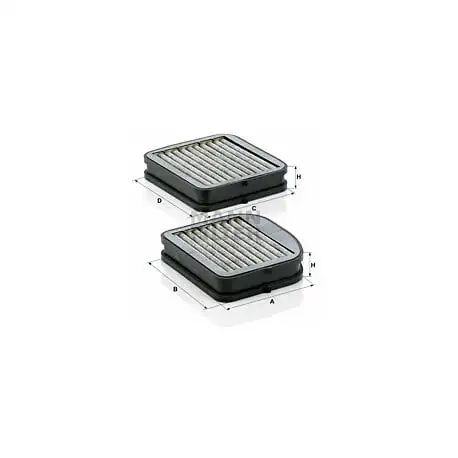 Filtro aria abitacolo adsotop MANN-FILTER CUK 22 000-2 MANN-FILTER CUK 22 000-2  (Sostituisce il CUK 22 000)