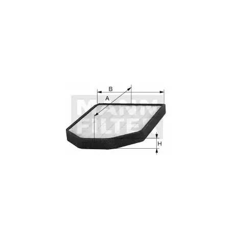 Filtro aria abitacolo adsotop MANN-FILTER CUK 2241-2 MANN-FILTER CUK 2241-2