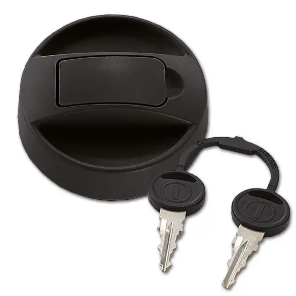 Zadi Tappo nero con sportellino con cilindretto e chiavi